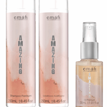 Set Amazing Cuidado Diario: Shampoo 250ml+ Acondicionador 250ml+Aceite 30ml